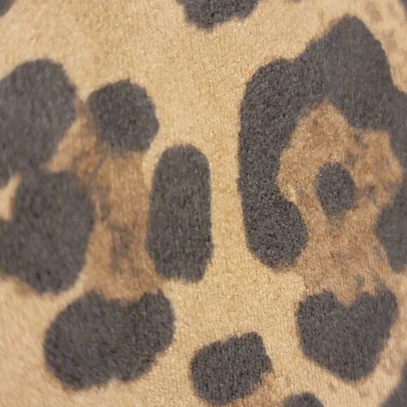 Ruby Rd Leopard Jacket Soft Faux Suede Open Jacket Size Petite Small - Picture 10 of 12